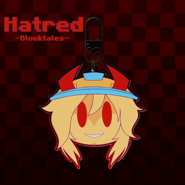 Hatred/Builderman keychain - Roblox Blocktales