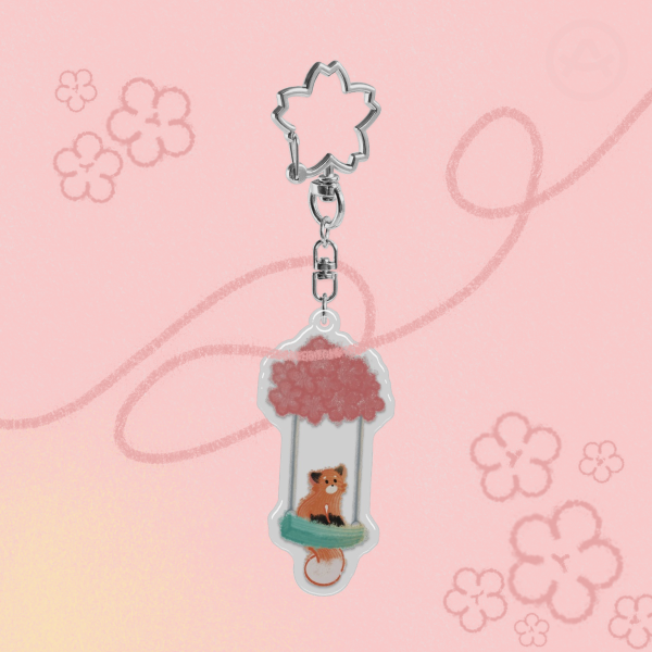Swinging Fox - Epoxy Acrylic Keychains