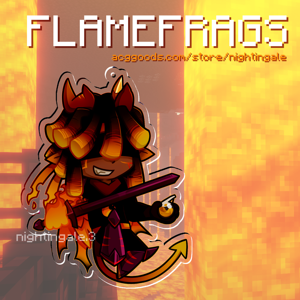UU ꒱ FlameFrags Acrylic Keychain
