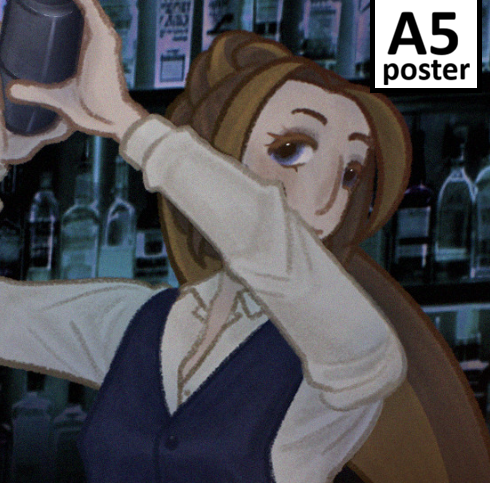A5 Bartender Pearl Poster