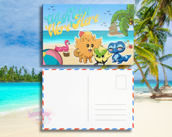 Winds Waves Pombon Gecquat Browt Postcard