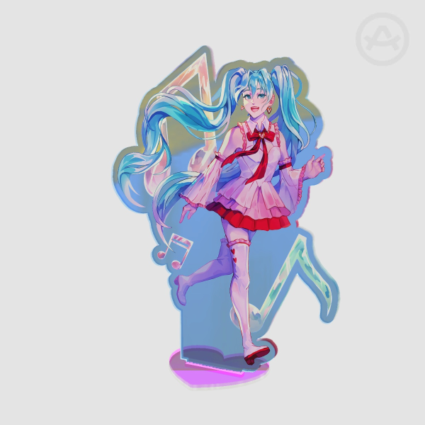 Rainbow Miku Standee