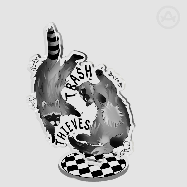 Trash Thieves Acrylic Standees