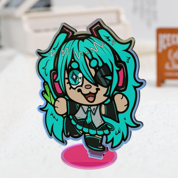 Hatsune Miku Little Dude Rainbow Acrylic Standee