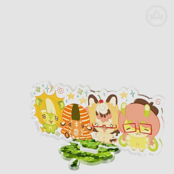 cute chibi friends standee | Nana and friends quad standee