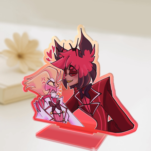 Lucifer x Alastor // 📻RadioApple🍎 ︙ Acrylic Standees Colored