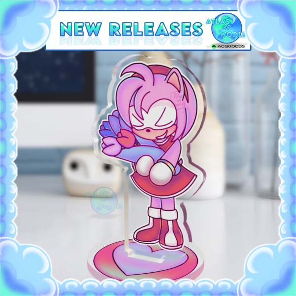 Amy Rose Bouquet of tulips / Clear Acrylic Standee