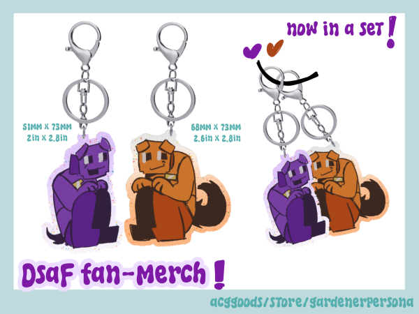 DSaF Davesport Dog Keychains