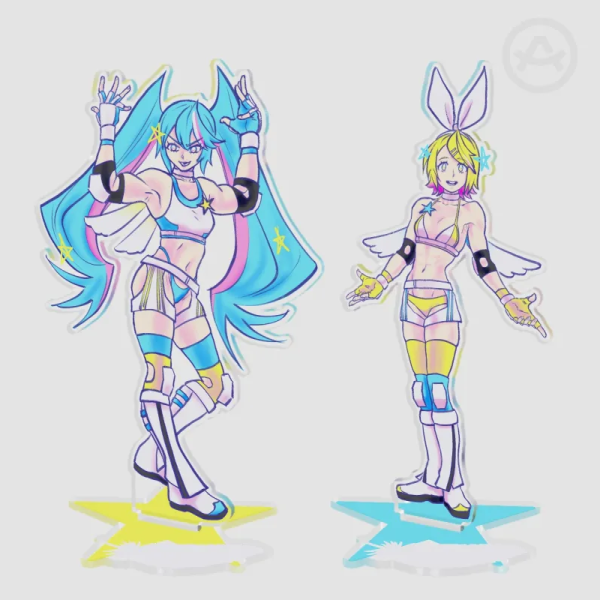 Cutie Angels Clear Acrylic Standees