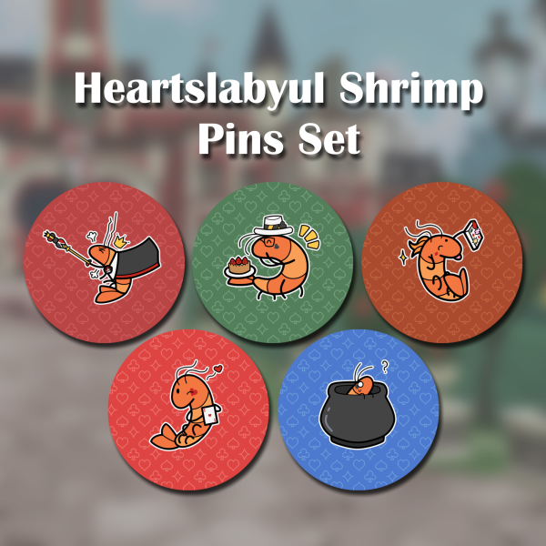 Heartslabyul Shrimp Pin Series