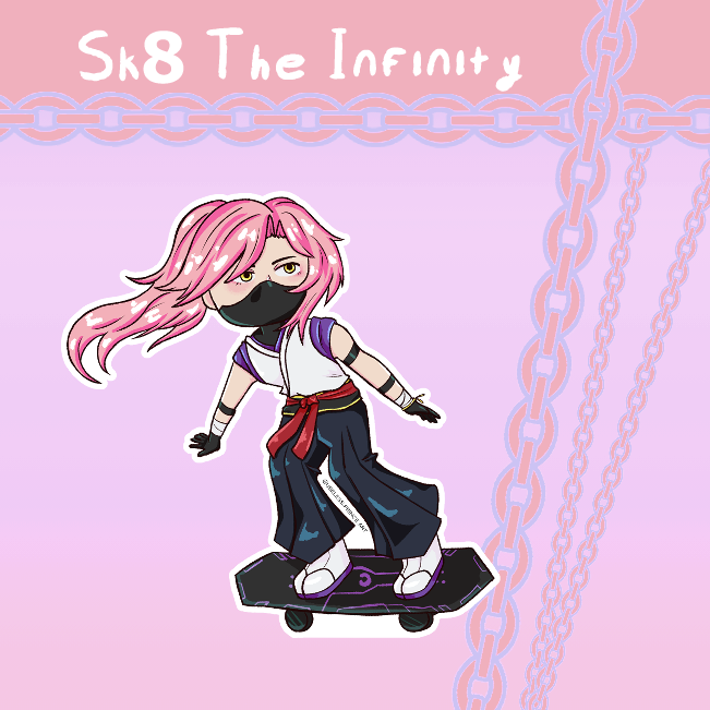 cherry Sk8 sticker