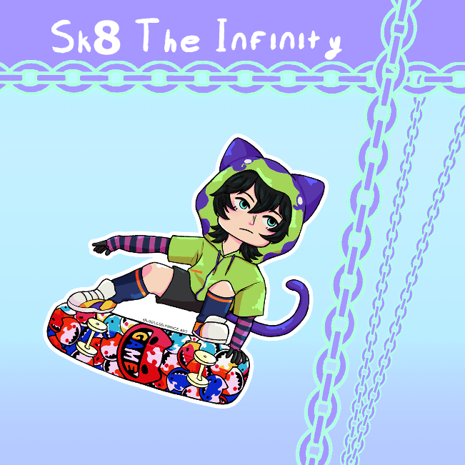 miya sk8 Sticker