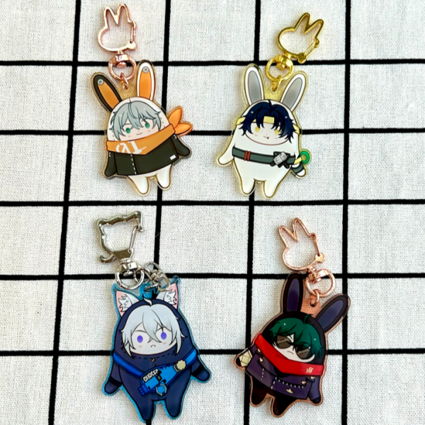 ZZZ Bangboo Boys Acrylic Keychain Set