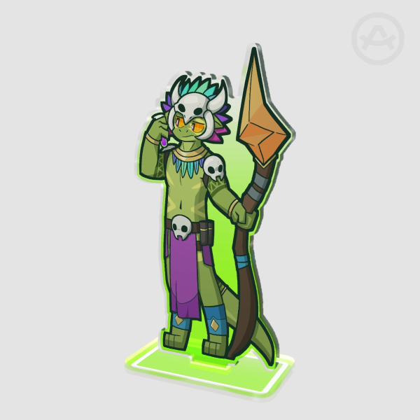 Shimmered Witch Doctor Standee || Terraria