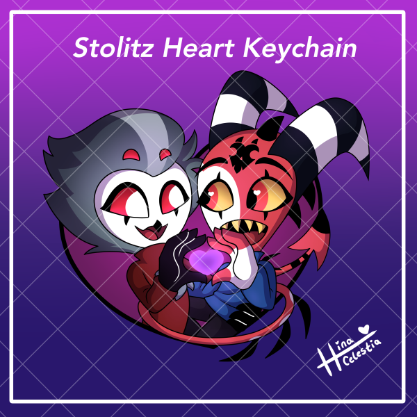 Chibi Stolitz Heart Keychain