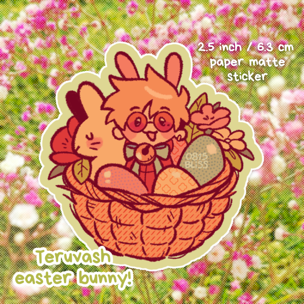 Teru Vash Easter Bunny Sticker
