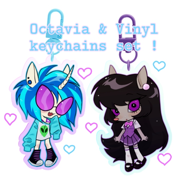 Vinyl & Octavia keychain set !