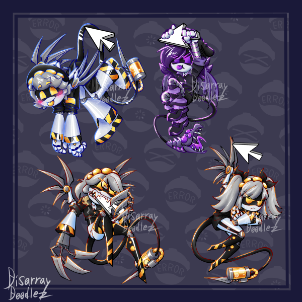 Murder Drones Pilot Gang Keychain Set