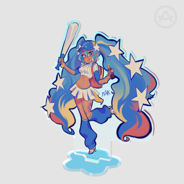 Venezuelan Miku Colored Edge Acrylic Standees