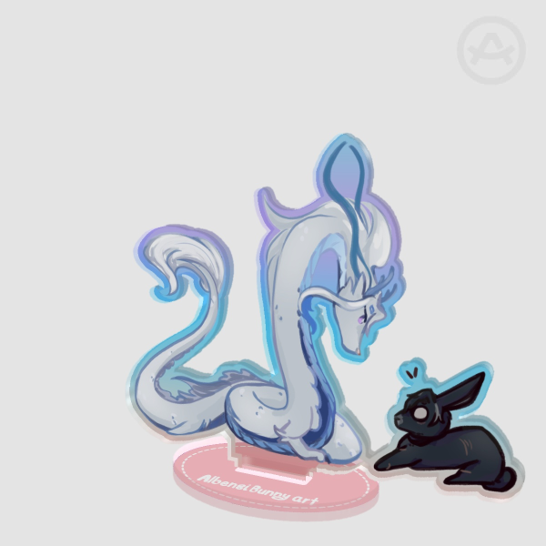 Neuvillette Dragon Transformation Colored Edge Acrylic Standees