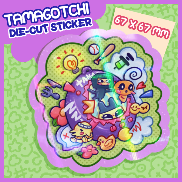 TAMAGOTCHI: Die-cut Sticker