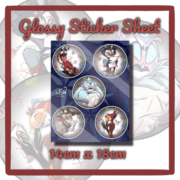 Fanfic Reaction Sticker Sheet