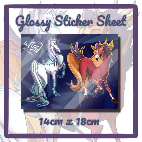 Icyago horses Stickers Sheet