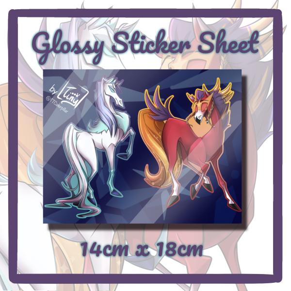 Icyago horses Stickers Sheet