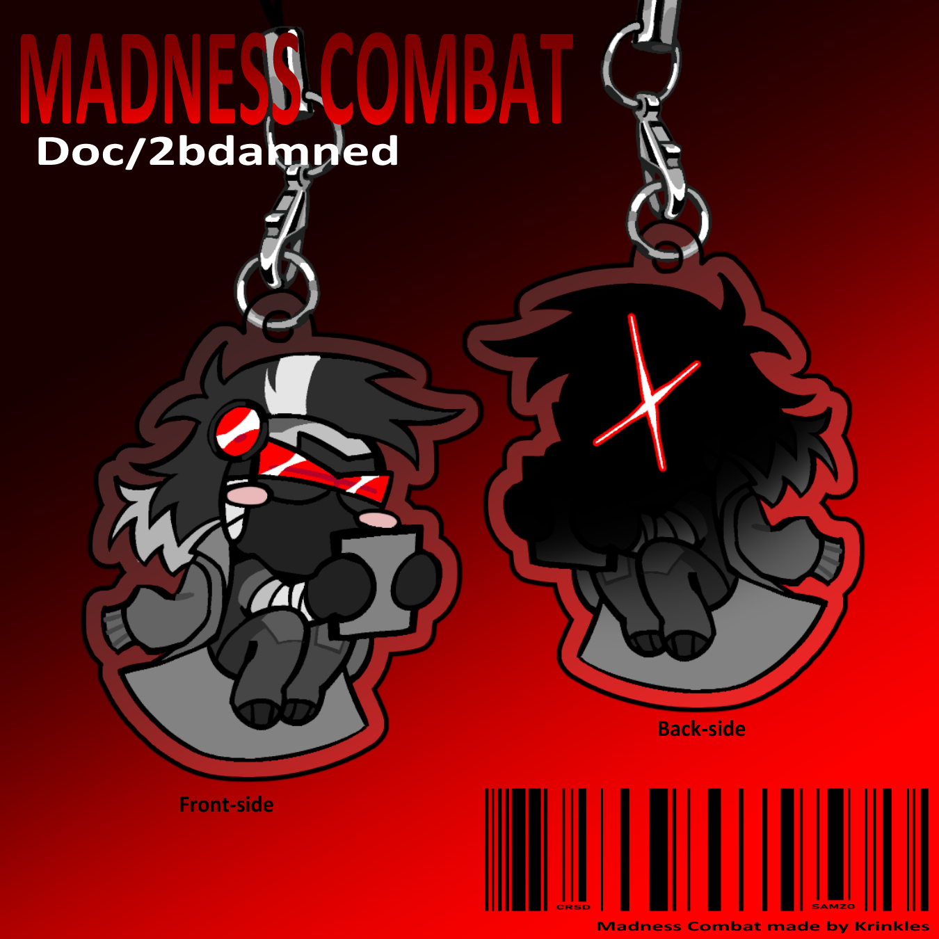 Madness Combat 2bdamned Phone Charm