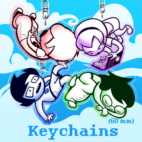 Homestuck Beta Kids Acrylic Keychains Set