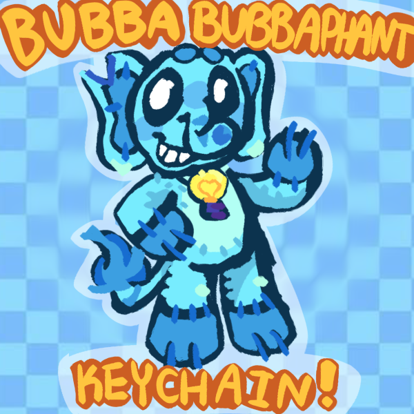 Bubba Bubbaphant Rainbow Acrylic Keychains