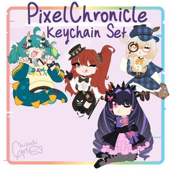 PixelChronicle Keychain Set