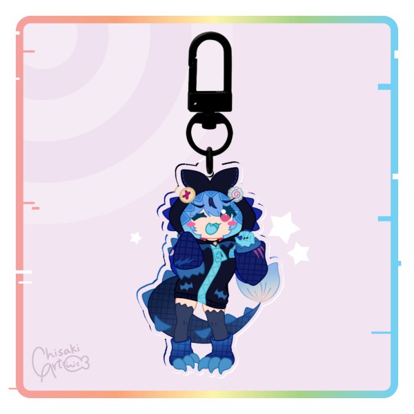 Lazuli Kaiju Outfit Keychain