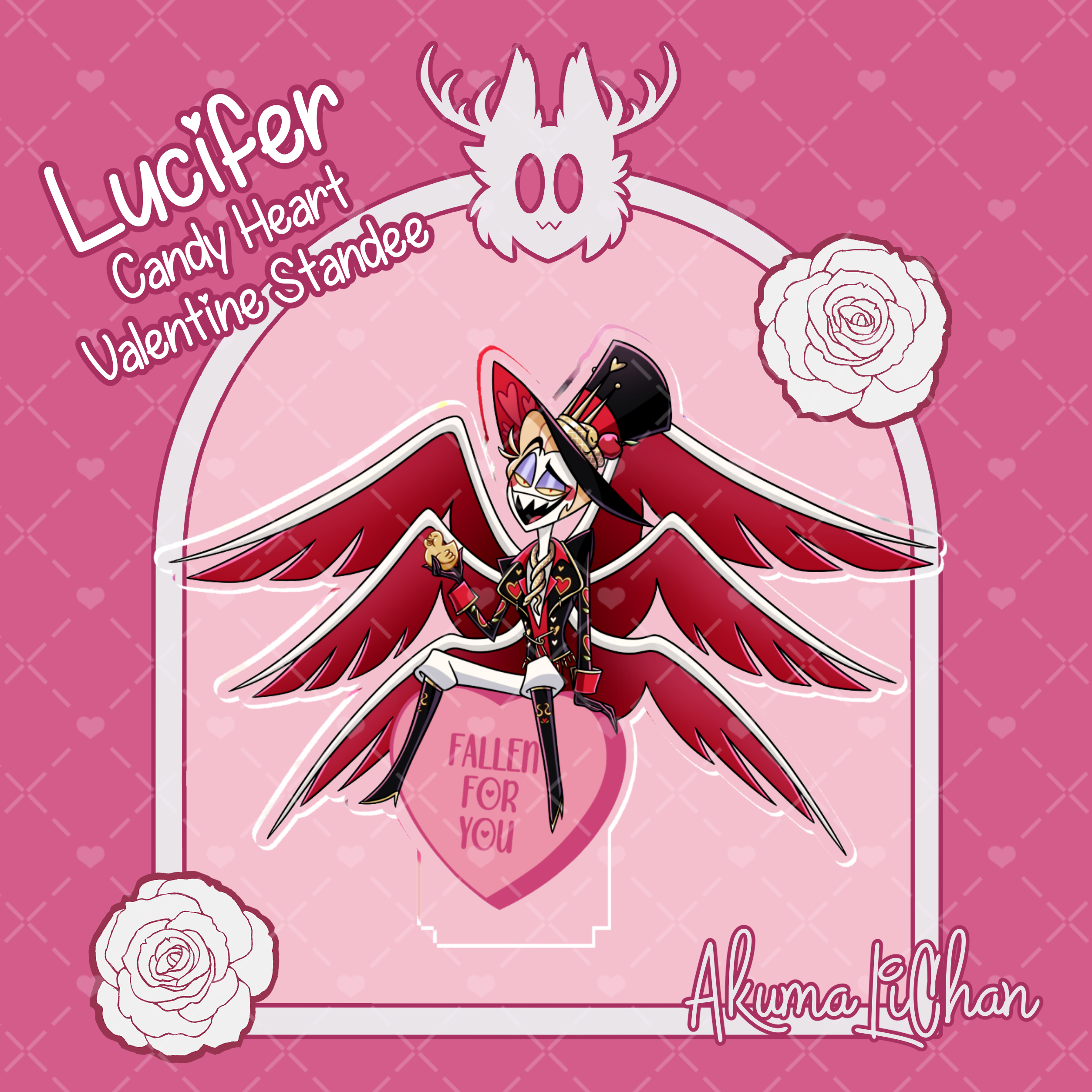 Lucifer Valentines Candy Heart Standee