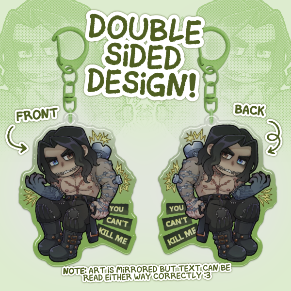 Deadlock Victor Clear Acrylic Keychain