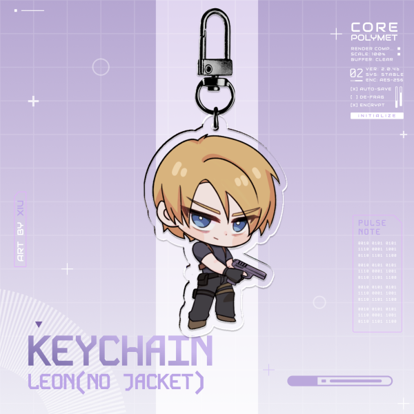 RE4 Leon (No jacket) Keychain