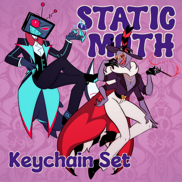 Staticmoth Keychain Set