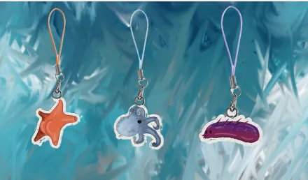 Argentinian Silly Deep Sea Critters Phone Charms Pack