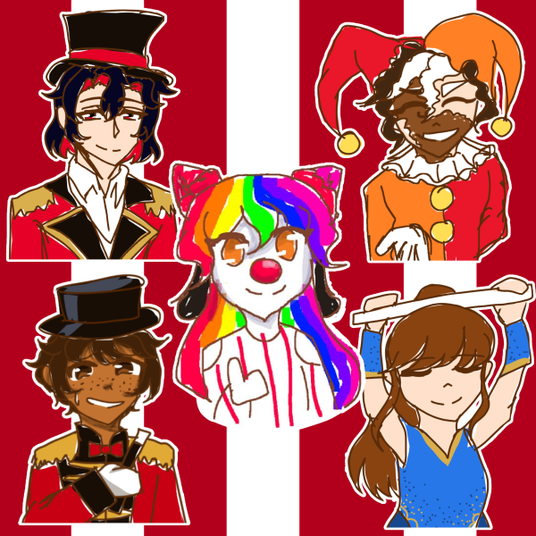 The OC Circus Scrunkly Sticker Set!