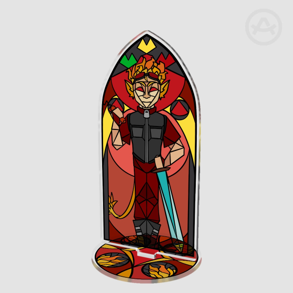 Life series tangotek stained glass standee