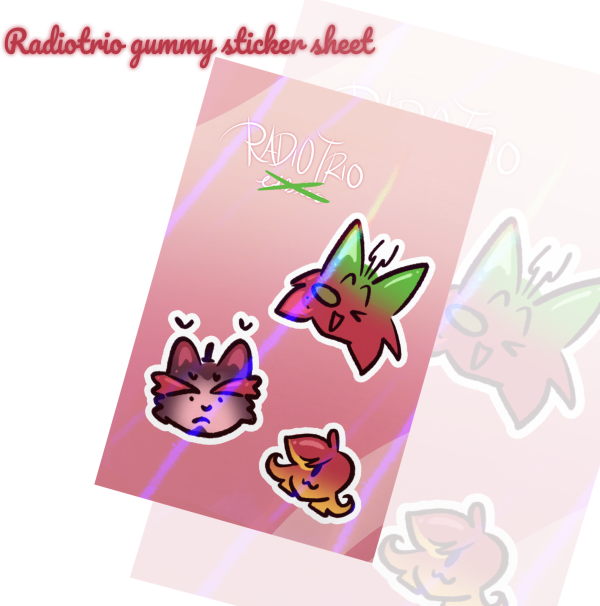 Radiotrio Special Gummy Sticker Sheet