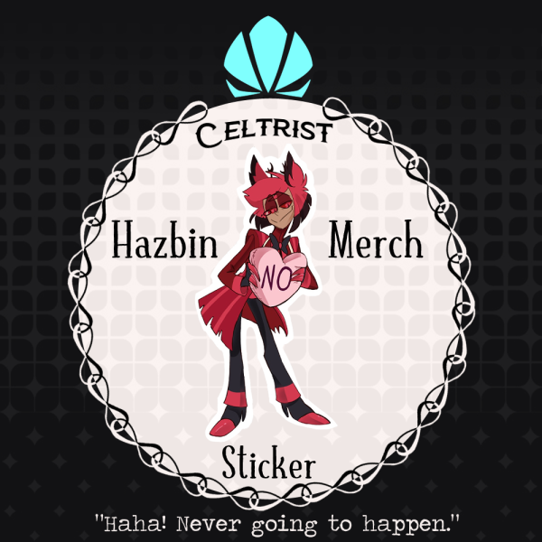 Alastor "No" Pillow Sticker