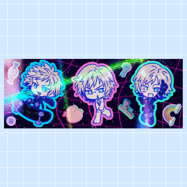 MGS Raiden Holo Paper Sticker Sheet