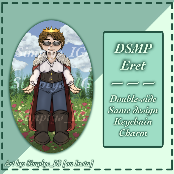 DSMP Eret, Same-Sided Acrylic Keychain 2.5"