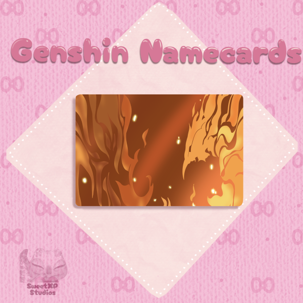 Diluc Genshin Impact Pearl Paper Photocard