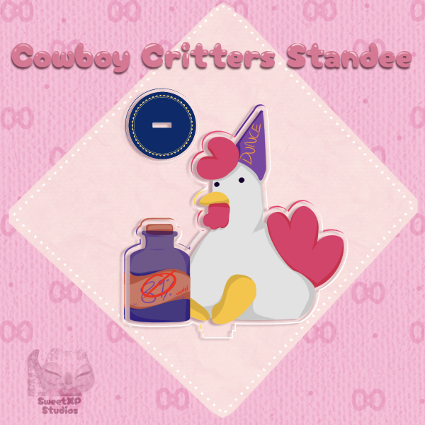 Harold Town Drunk Chicken Clear Acrylic Standee