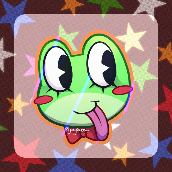 🎪🐸Ribbit Die Cut Sticker - The Amazing Digital Circus🐸🎪