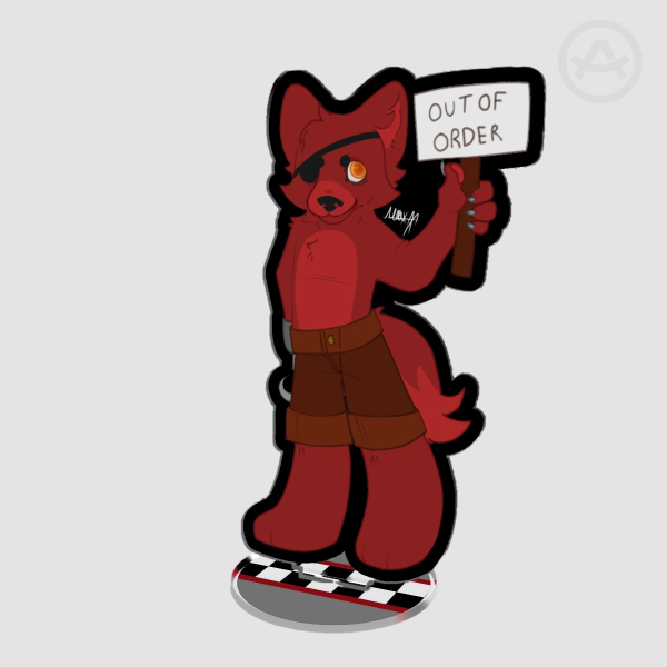 foxy fnaf standee