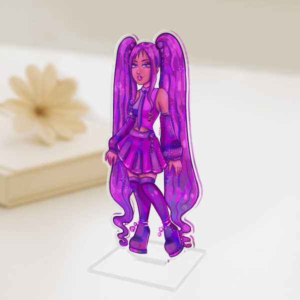Purple Grape Miku Standee