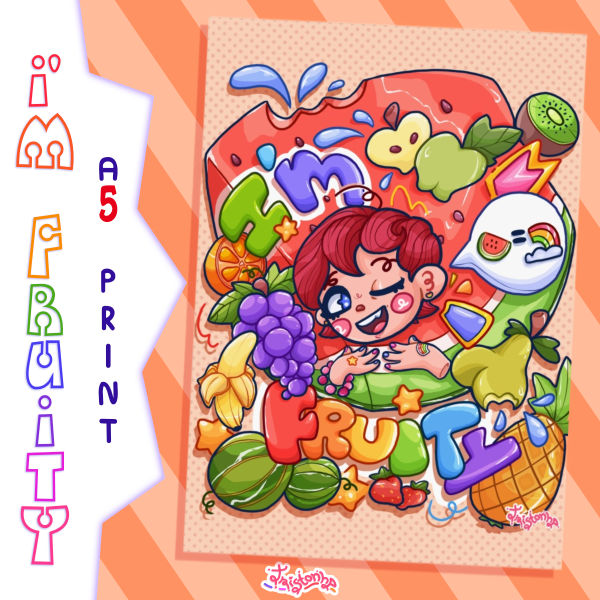 "I'm Fruity" A5 Print
